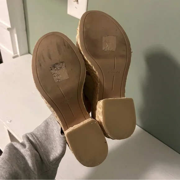 Dolce Vita Women's Eliana Platform‎ Raffia Sandal - Picture 9 of 9